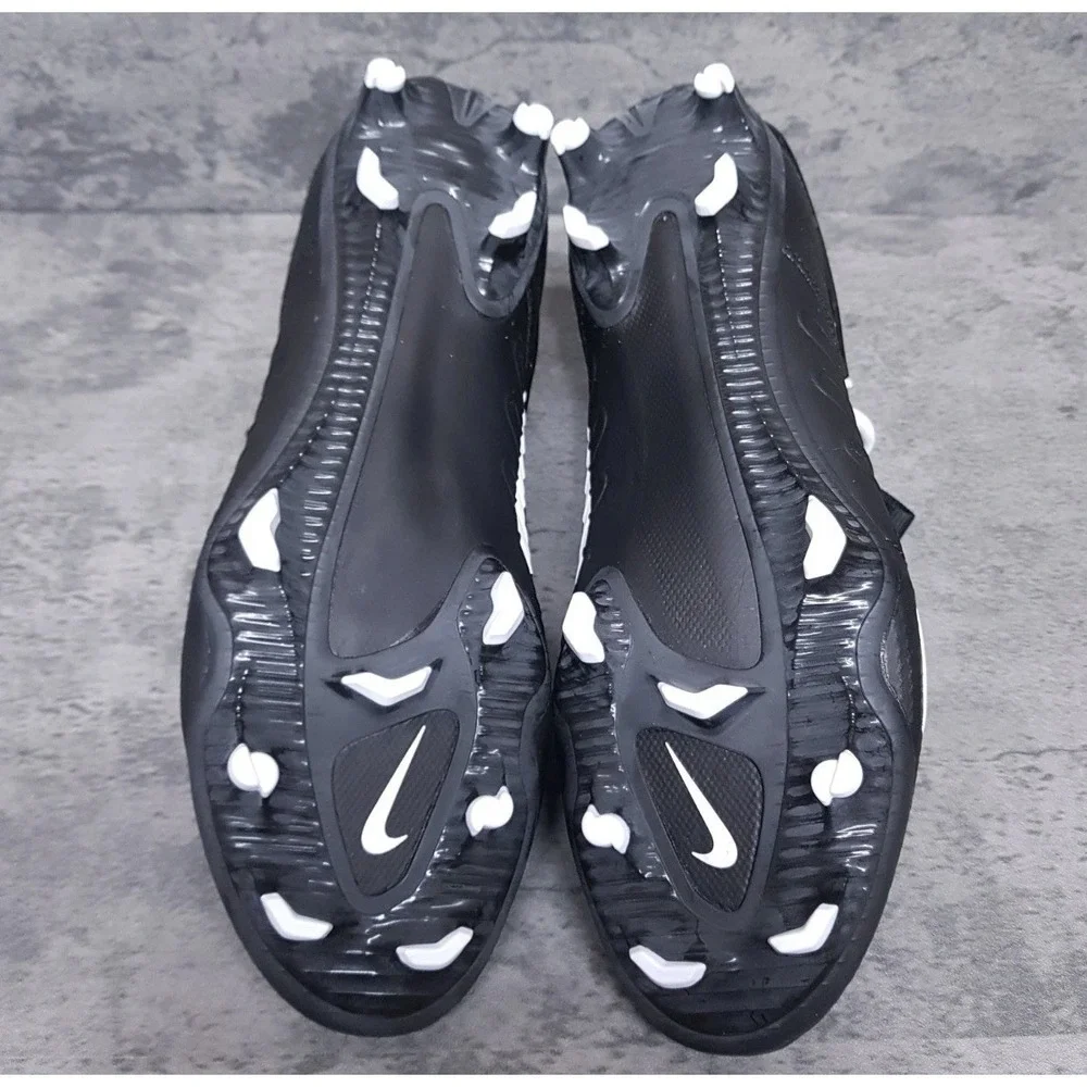 Nike Huarache 9 Elite MD LAX Lacrosse Cleats Men 8.5 Black White FD0888-002 *New